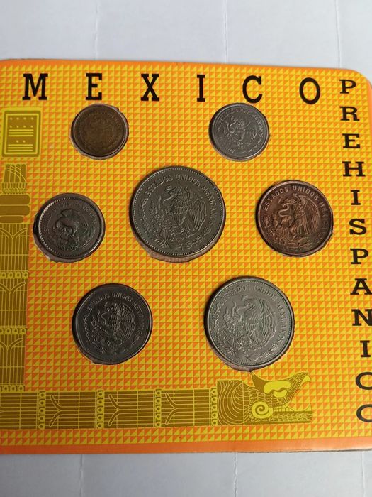 Set de moedas diversas do México