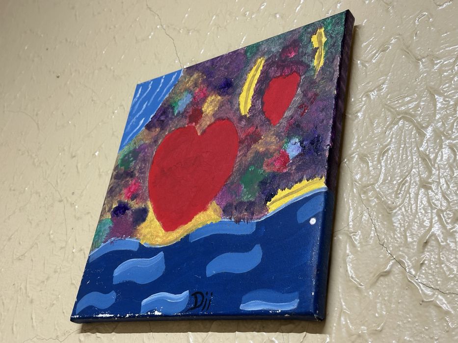 Quadro pintado a mao