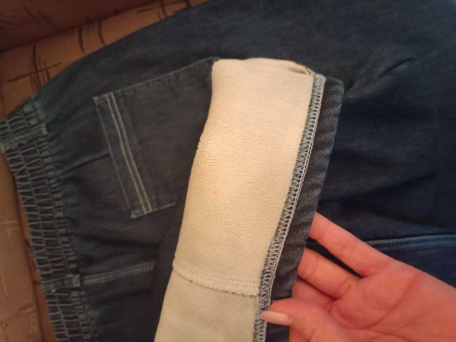 Нові Джинси - баггі утеплені плюш хутром, р.44-46