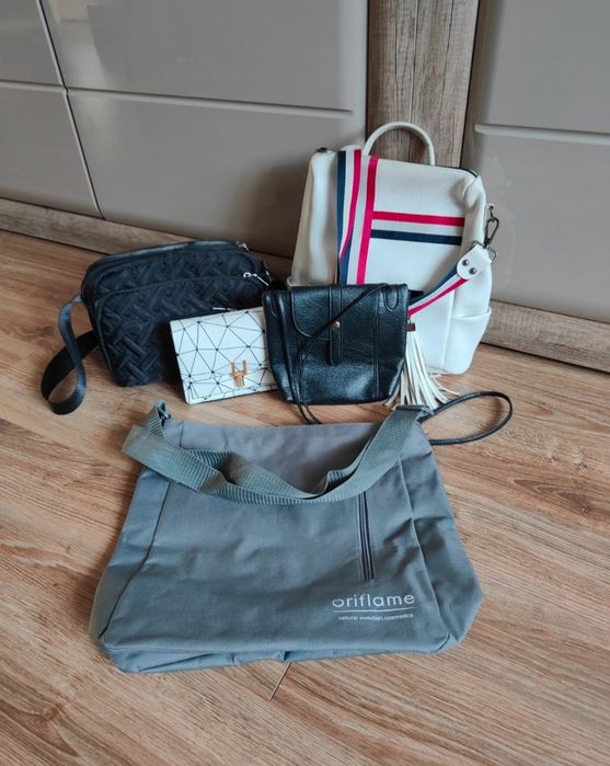 Zestaw 5 sztuk torebka damska, plecak