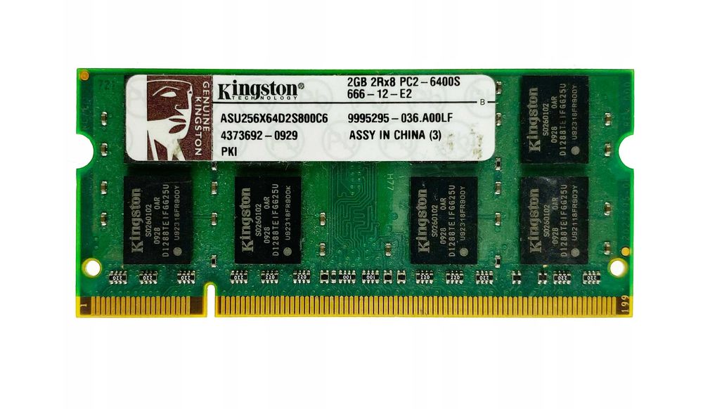 Pamięć Ram DDR2 Kingston SODIMM 2gb Wawa