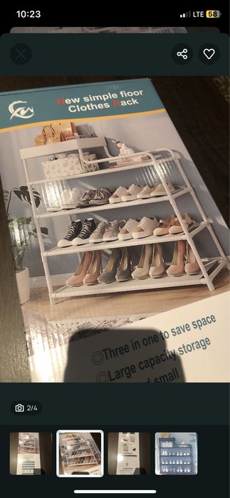 Elegancki regał, półka na buty 48tknd