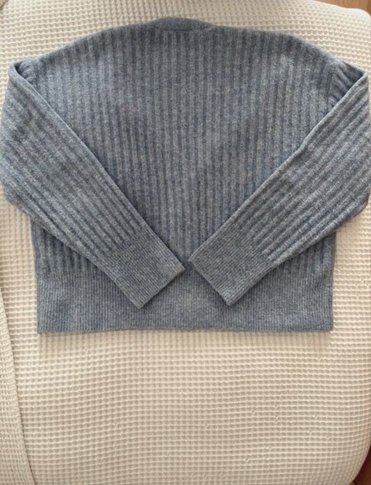 Casaco azul tipo cropped Zara