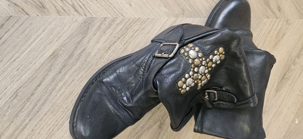 Botki  skora  Włoskie r 38