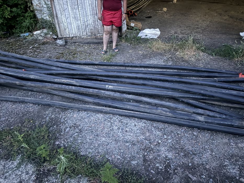 Труби ПЕ водопровідні з муфтою