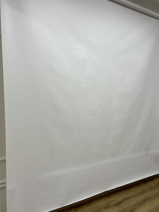 Білий вініловий фон 2,75 м ширина рулон 6 метрів