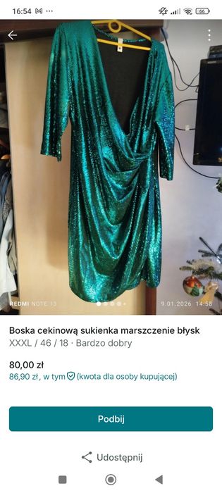 Sukienka błyszcząca