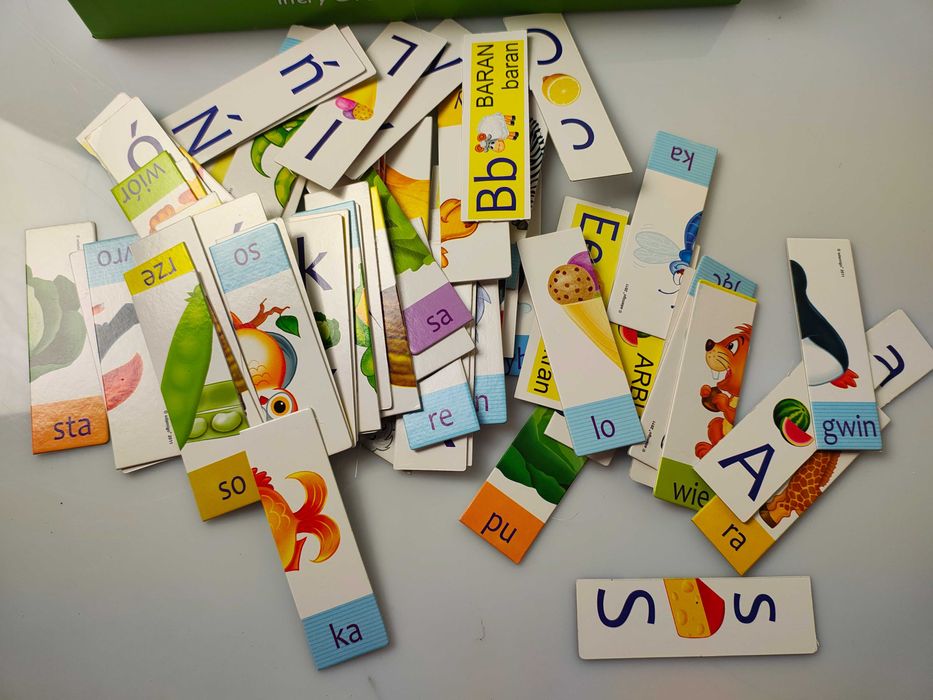 Gra Edukacyjna Układanka Obrazkowa Litery Sylaby Wyrazy 4+ Adamigo