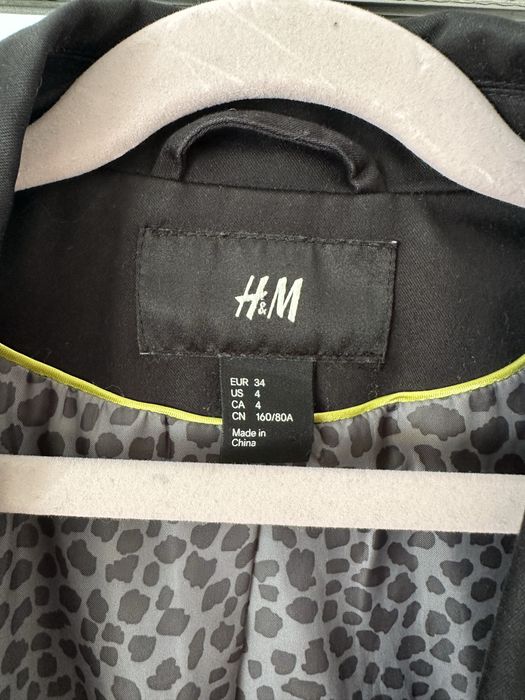 Żakiet czarny H&M 34