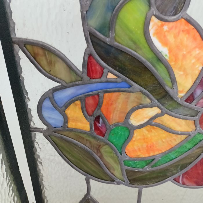 Witraż,ekran kominkowy 108/74cm.