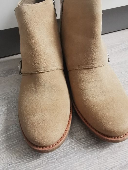 Nowe 40.5/41 zamszowe Michael Kors botki sztyblety skóra naturalna
