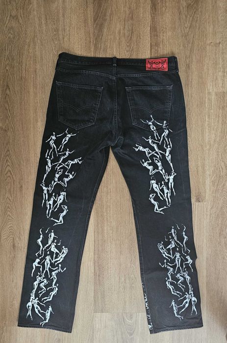 Kilvay Death Straight Jeans Black W36/L32 homem
