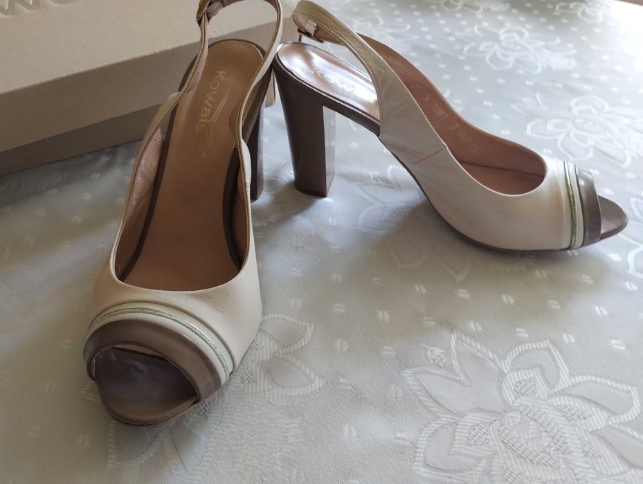 Skórzane buty założone raz