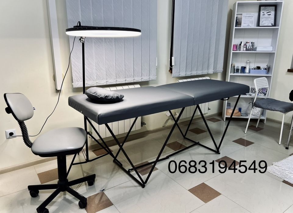 НОВА Кушетка автоматична. Для нарощення вій,косметології, тату, масажу