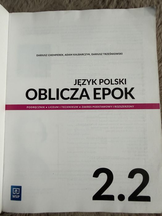 Oblicze epok 2.2 j polski