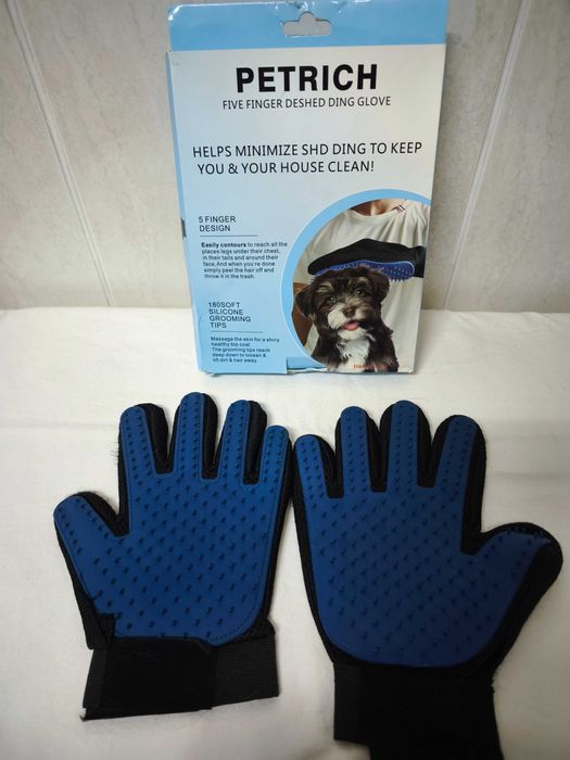 Luva para escovar animais