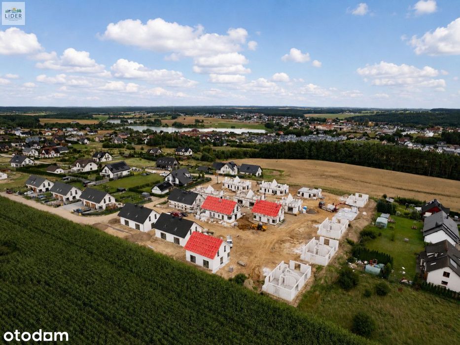 Komfortowe domy z ogrodem / pompa ciepła / media