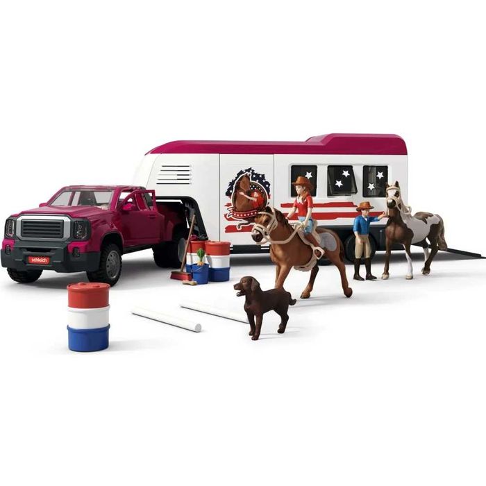 SCHLEICH HORSE CLUB Ciężarówka Lakeside z przyczepą dla koni 42705