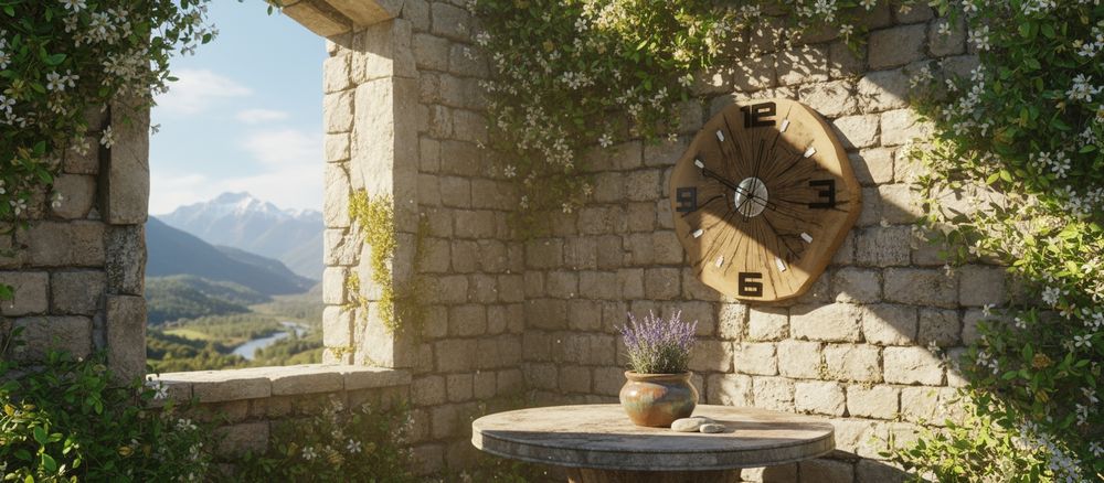 Unikat świata! Duży zegar z drewna – 64 cm, 18 kg, dostawa