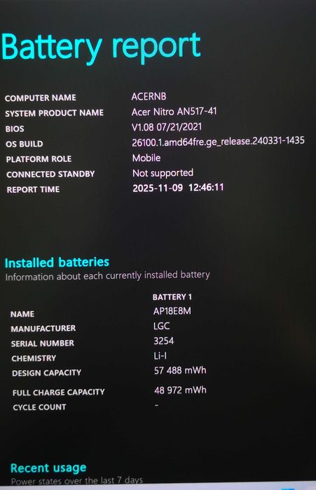 Acer Nitro 5 AN517-41 (RTX 3080, Ryzen 9 5900HX, 32GB, 512GB SSD, 17")