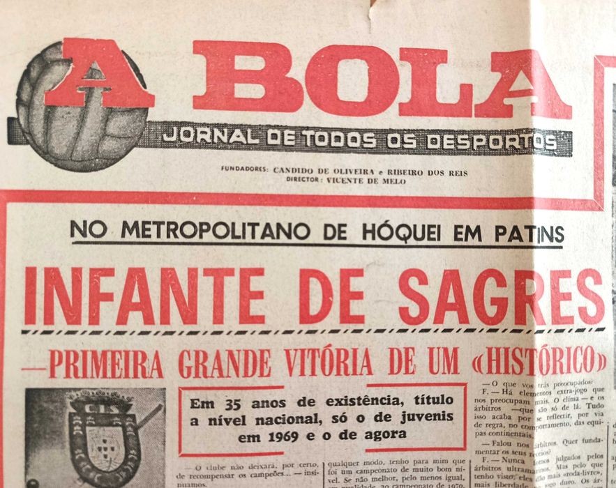 Hóquei em patins - entrevista com os gémeos Gomes da Costa - Infante Sagres.outubro.1971