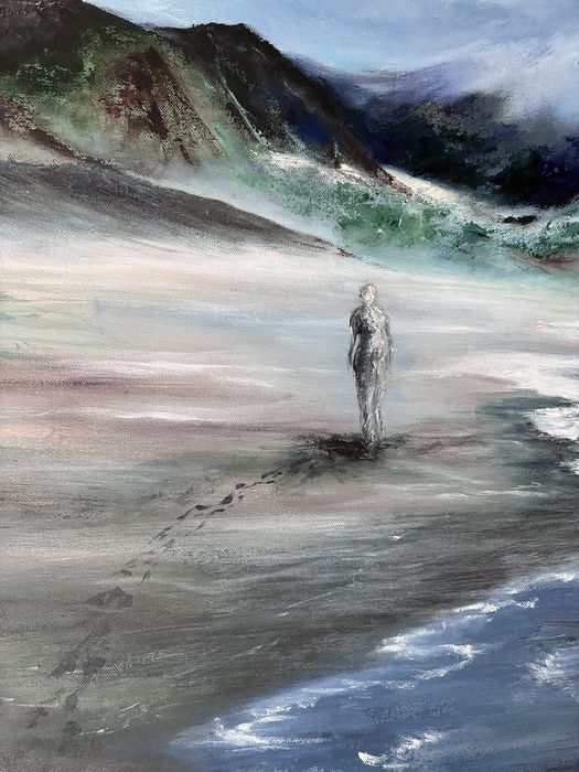 Moja plaża 60×60 obraz akrylowy na płótnie