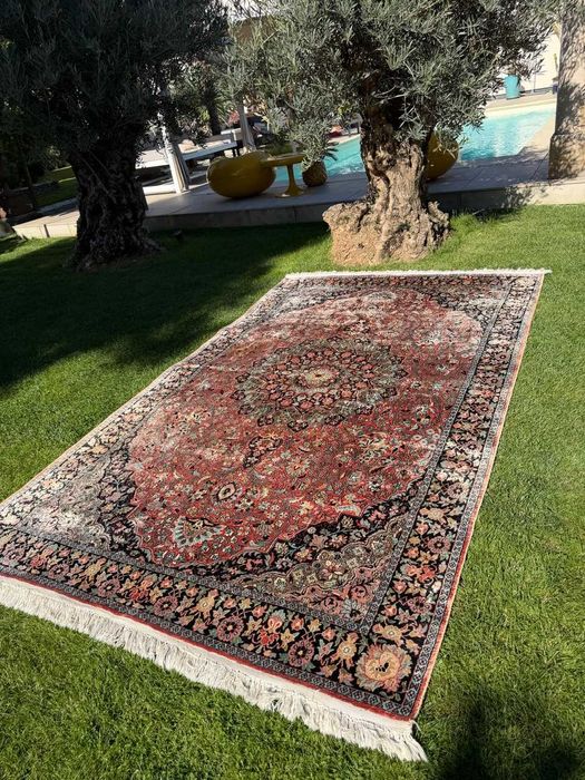 Jedwabny ręcznie tkany dywan perski GHOUM / Qom 310x185 galeria 35 tyś