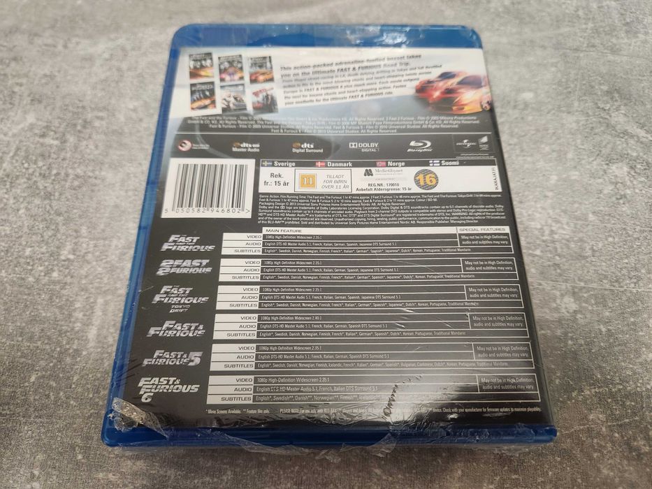 Szybcy i Wściekli Fast & Furious 6 Movie Collection