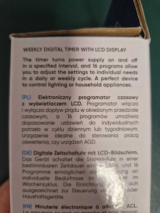 Programator czasowy Orno OR-PRE-409 – elektroniczny timer do gniazdka