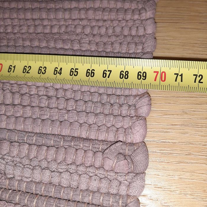 Tapete 100% Algodão Cinza 70x135cm