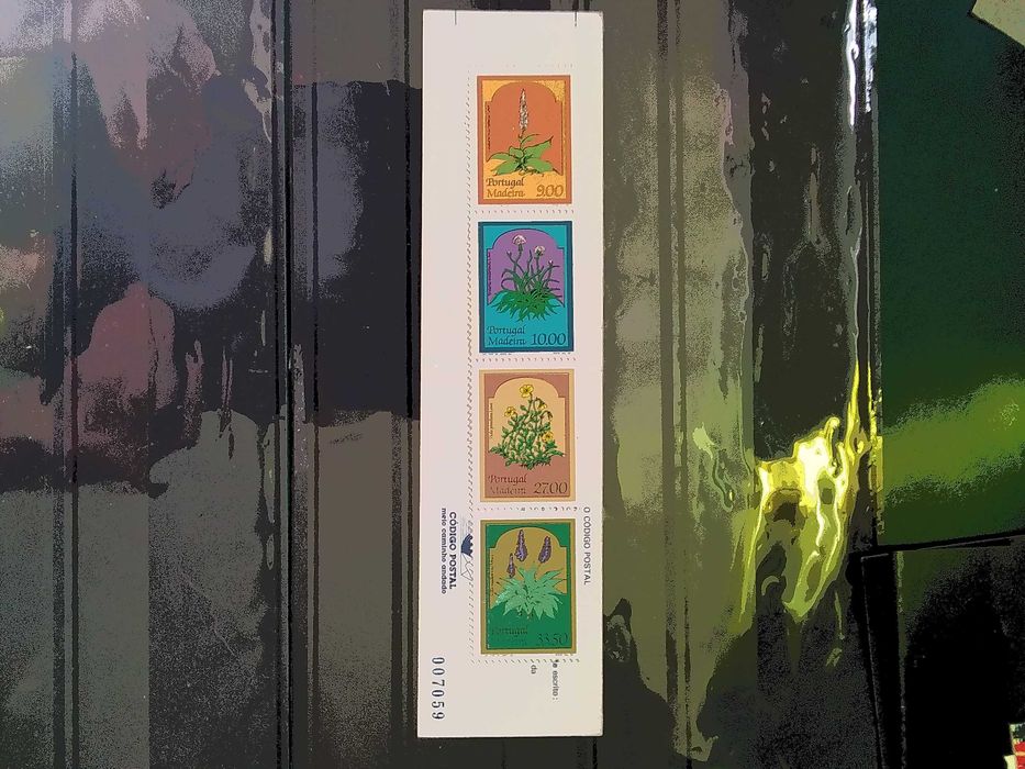 1982 Caderneta Flores Regionais da Madeira [2° Grupo ] MNH **