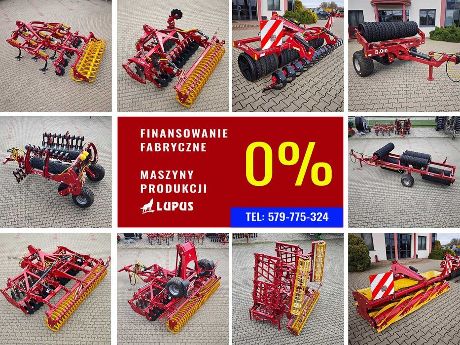 Wały uprawowe posiewne 4,5m 5,0m 6,2m LUPUS Wał posiewny  | Producent | kredyt 0%