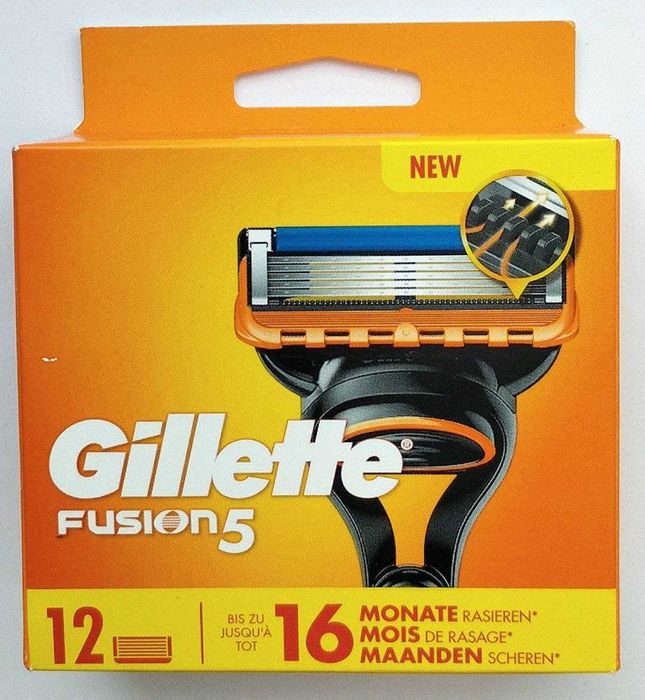 Gillette Fusion5 леза для гоління 4, 6,8,12,14 шт в уп. 100% Оригінал