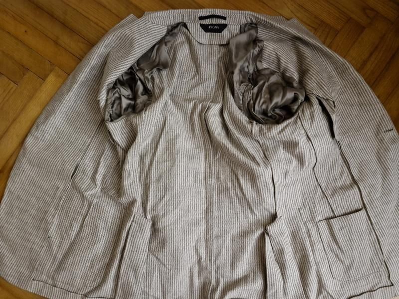 Zegna /ermenegildo zegna/-люксовий піджак блейзер вовна/шовк/конопля,