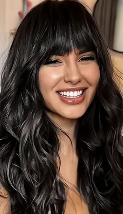 Peruka czarna dlugie