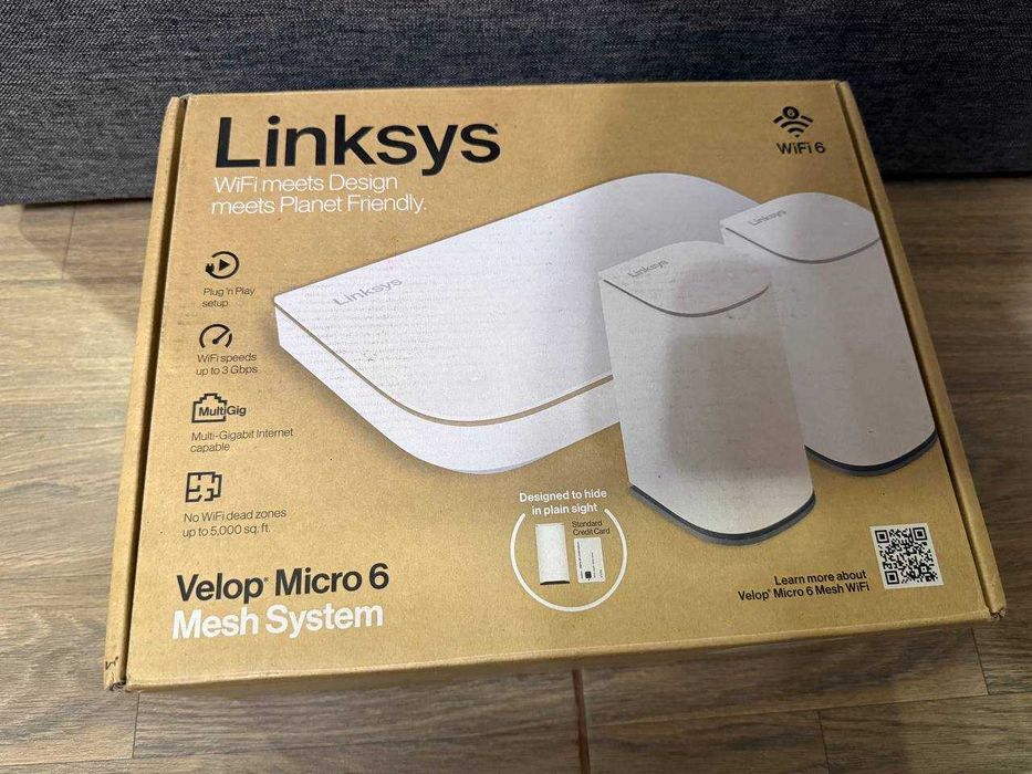 Маршрутизатор/Роутер Linksys Velop Micro 6  Mesh (3-Pack) WiFi 6