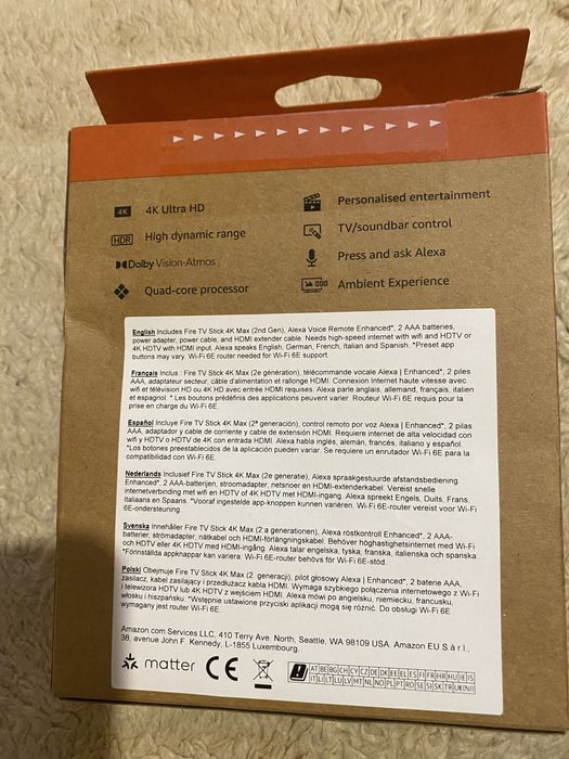 Fire TV stick 4k Max 16 GB