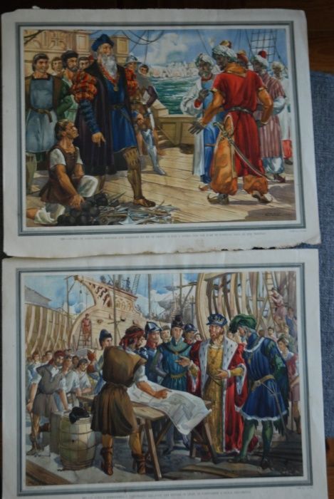 Ilustração de calendário de 1950 - Imagens Históricas