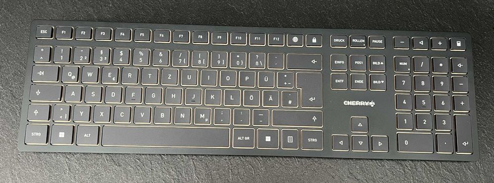 Klawiatura Mysz CHERRY DW 9100 Slim Połączenie Bluetooth QWERTZ DE czarna