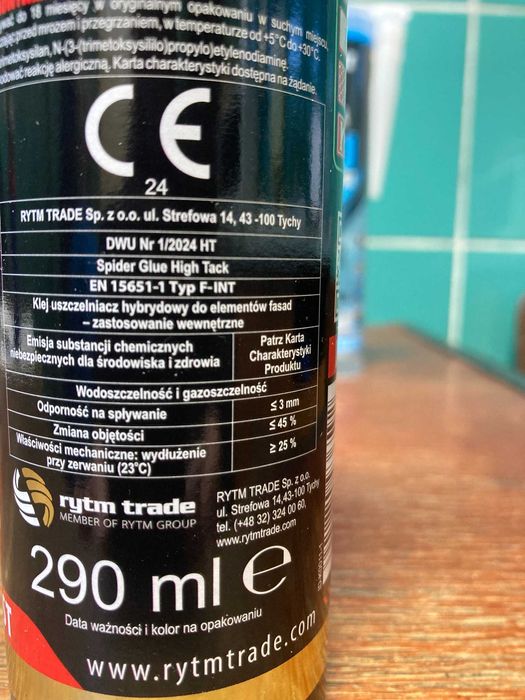 Klej uszczelniacz budowlany SpiderGlue HIGH TACK EXTREME