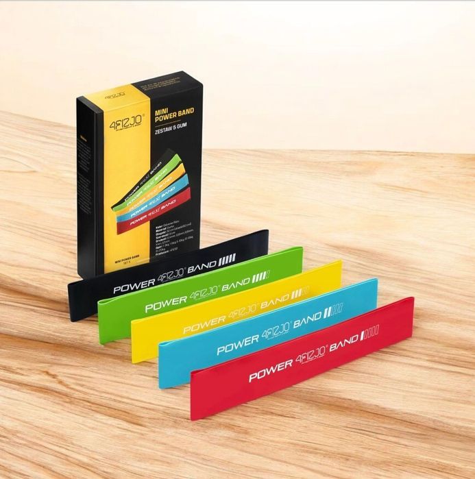 Nowy zestaw 5 sztuk gumy oporowe do ćwiczeń rozciągania treningu