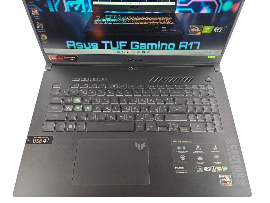 Ноутбук Asus TUF Gaming A17 FA707NV 17.3″|Ryzen 7 7735HS|RTX 4060|16GB|1TB