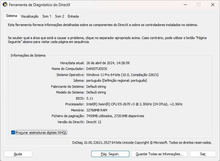PC GAMMING E5 2670 Processador CPU Xeon 24 Nucleos, 32Gb Ram DDR4