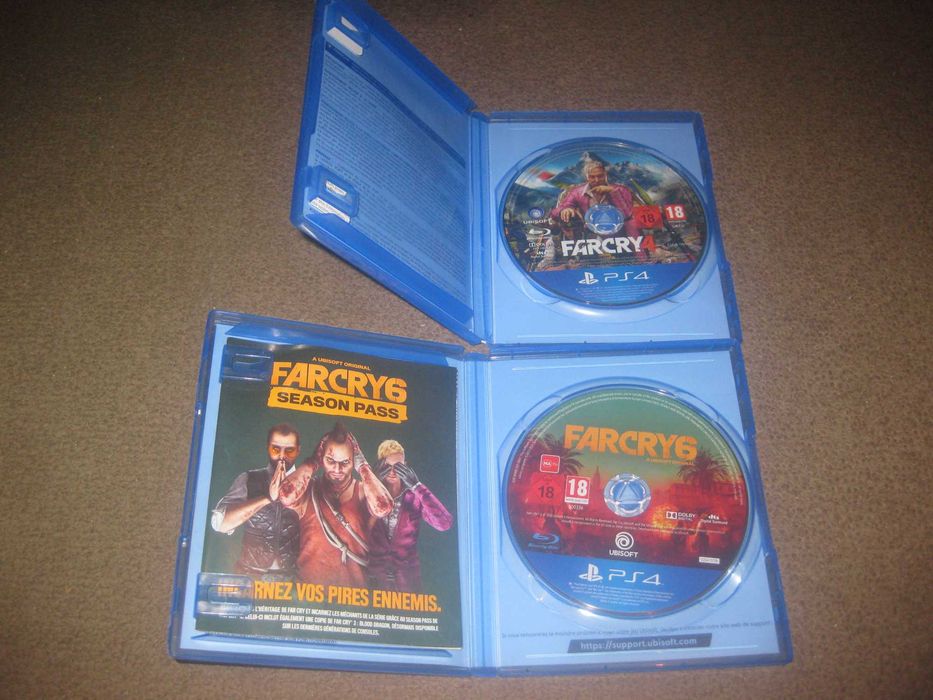2 Jogos da Saga "Far Cry" para a Playstation 4 em Estado Impecável!
