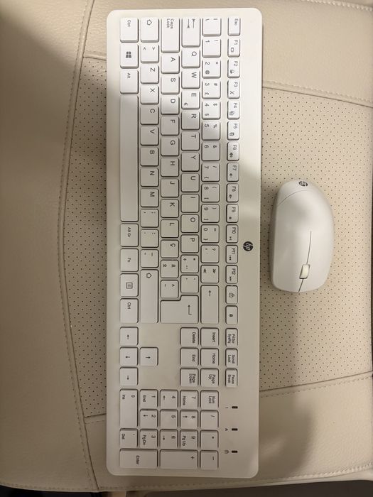 Teclado + ratp HP brancos
