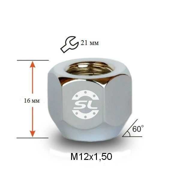 Гайки колісні для FORD/Гайки FORD ФОРД M12x1.5/M14x1.5