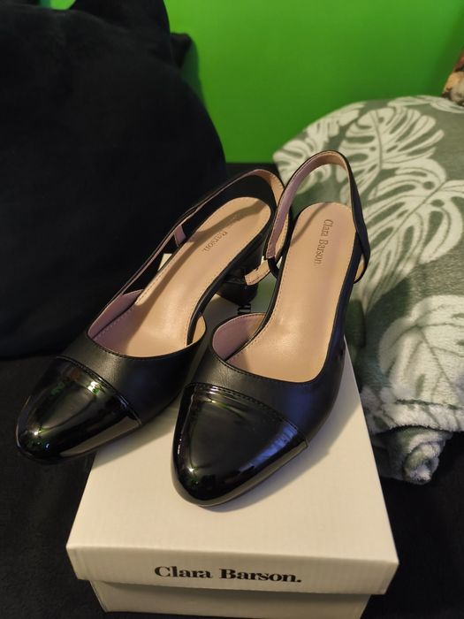 Buty czółenka - Clara Barson - 38 czarne