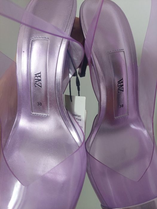 Nowe piękne szpilki holo ZARA 38