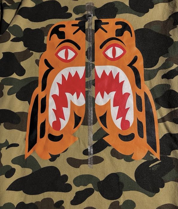 футболка bape tiger