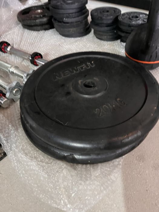 Rack musculação + pesos